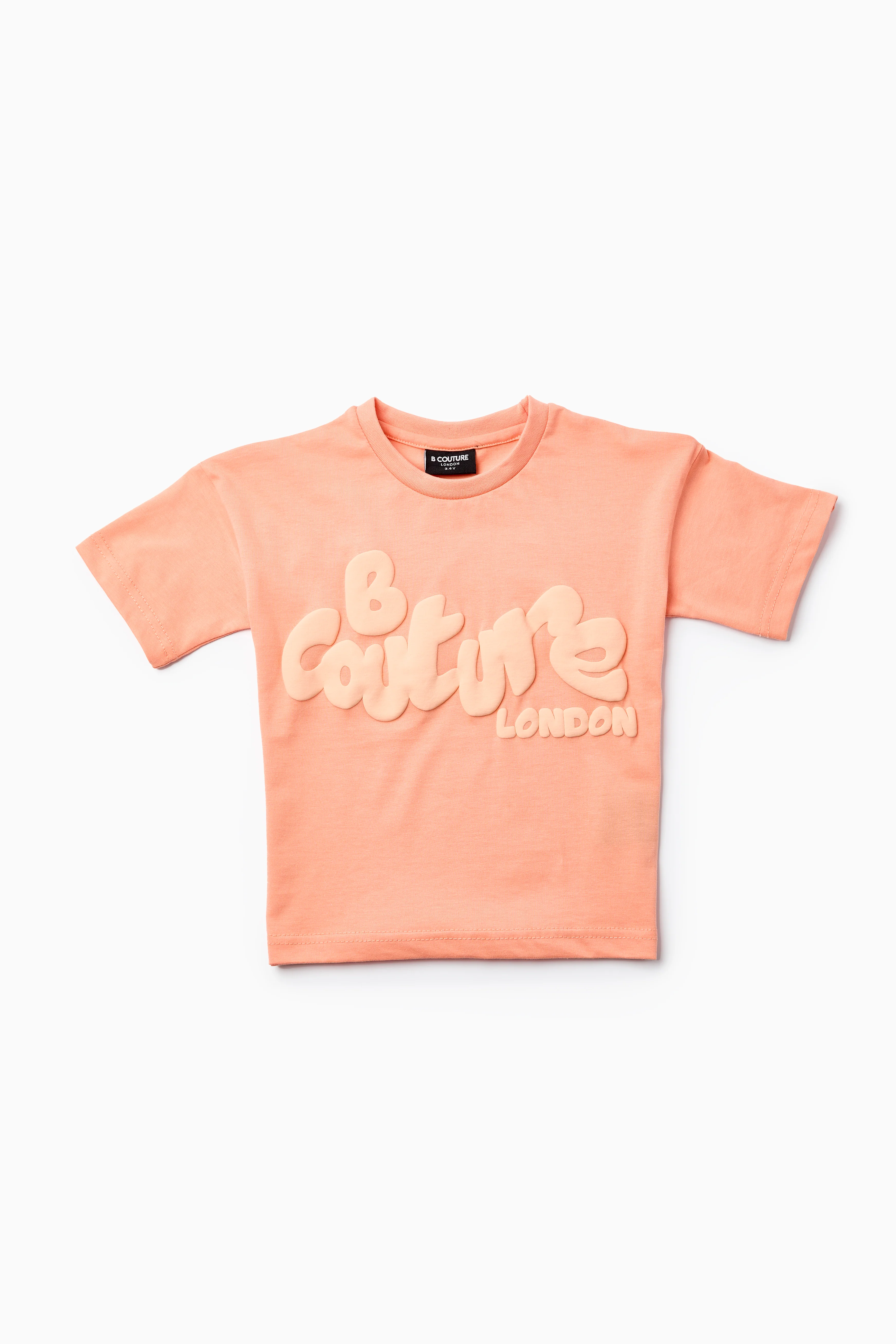 Arlington Childrens Shorts & T-Shirt Set - Coral - Image 4
