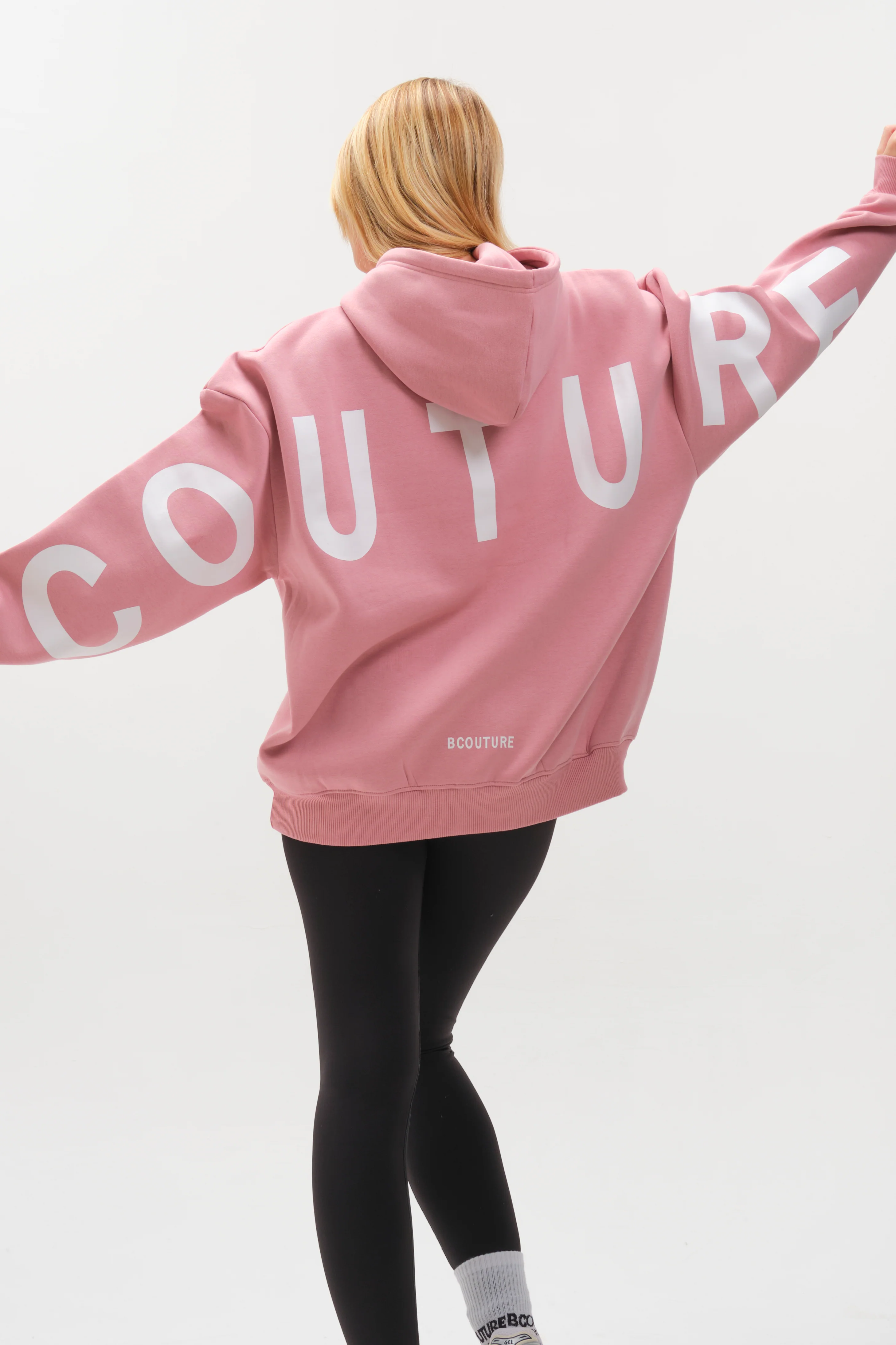 VXN Leggings & Hoodie Set - Dusty Pink - Image 3